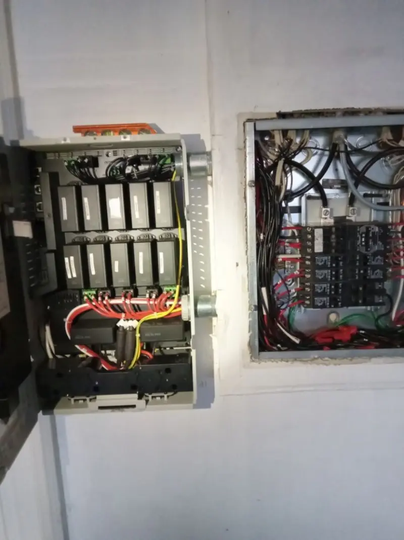 Electrical panel upgrade completed for Security Camera Wiring in Nassau